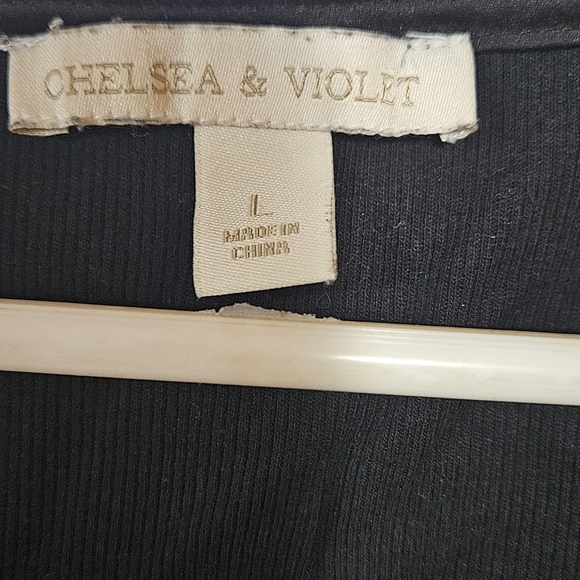 Chelsea & Violet - Women's Black Sleeveless Blouse Size L - Picture 4 of 5